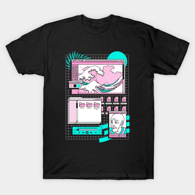 The Great vaporwave T-Shirt by RedOni Clothing